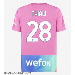 AC Milan Malick Thiaw #28 Terza Maglia 2023-24 Manica Corta